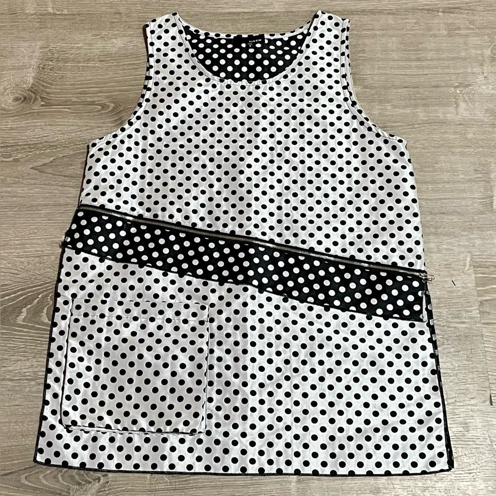 Sun Kim Polka Dot Tank Top Size Small